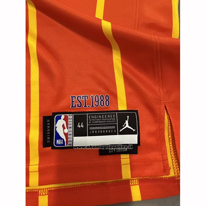 Maglia Charlotte Hornets Lamelo Ball No 1 Citta 2025-26 Arancione